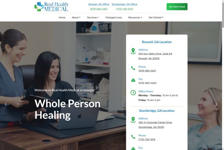 Website preview for Rhett Bergeron
