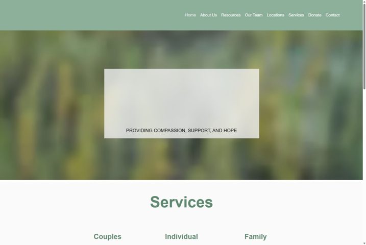 Website preview for Jennie Brown