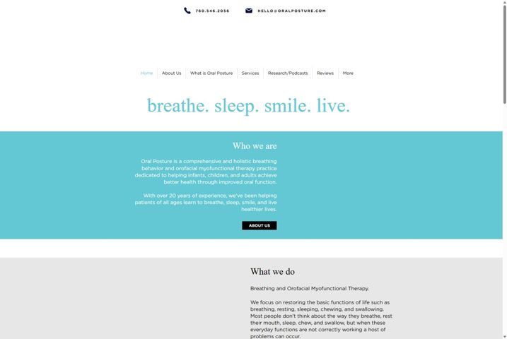 Website preview for Jenae Cuiffreda