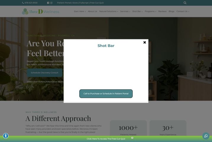 Website preview for Sonza Curtis, PH.D., IFMC, PA-C