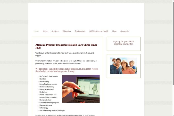 Website preview for Millicent Holliday, RN, BEP