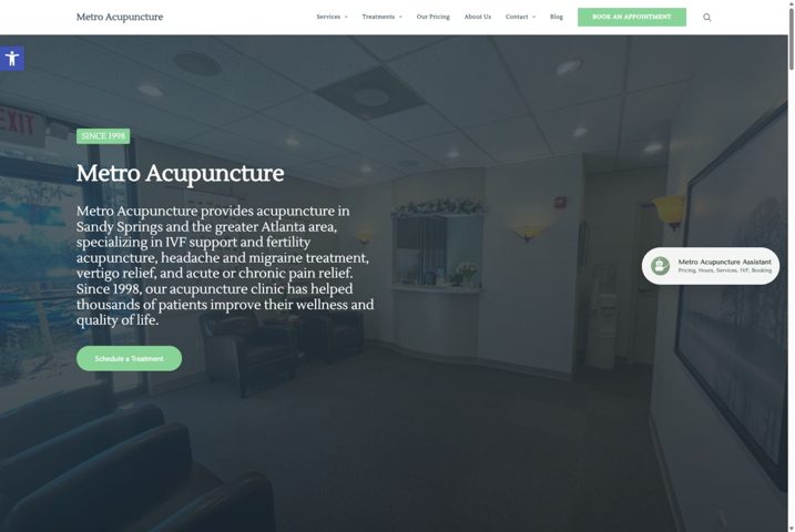 Website preview for Andrea Lewinter, L.Ac.