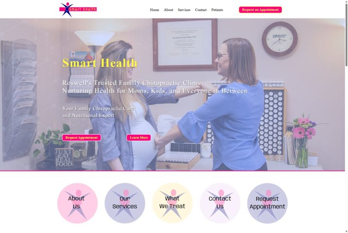 Website preview for Elizabeth Miller