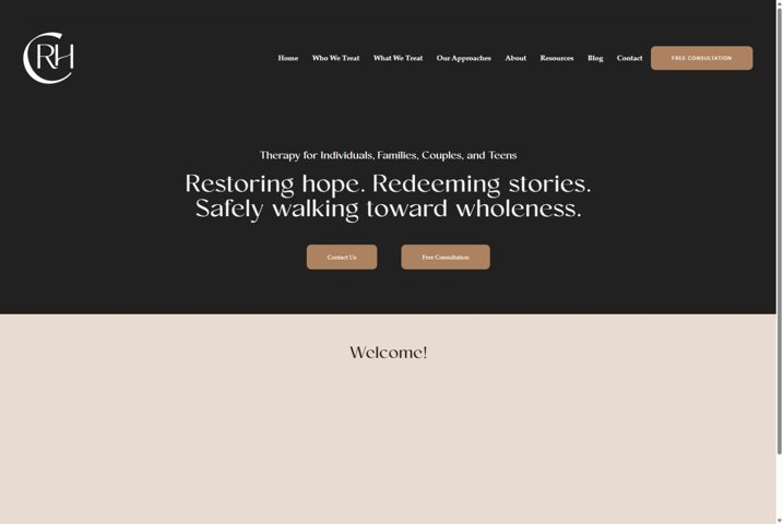 Website preview for Kristen Shoemaker, MAEd, LPC