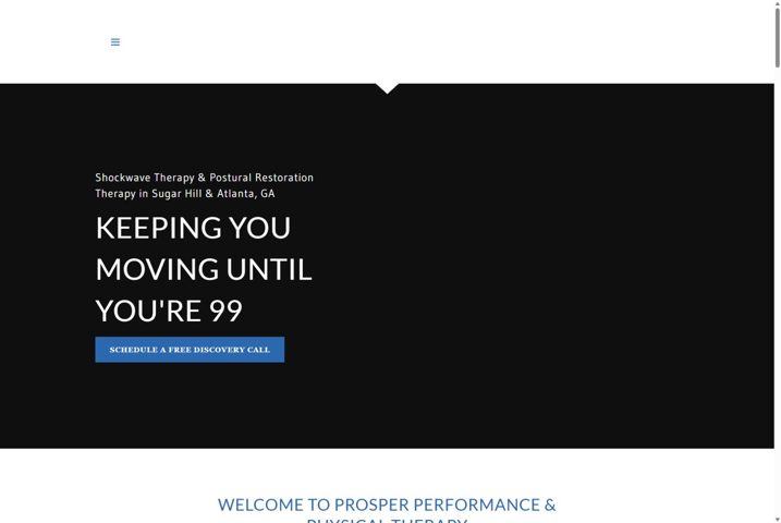 Website preview for Kristen Spencer, MPT