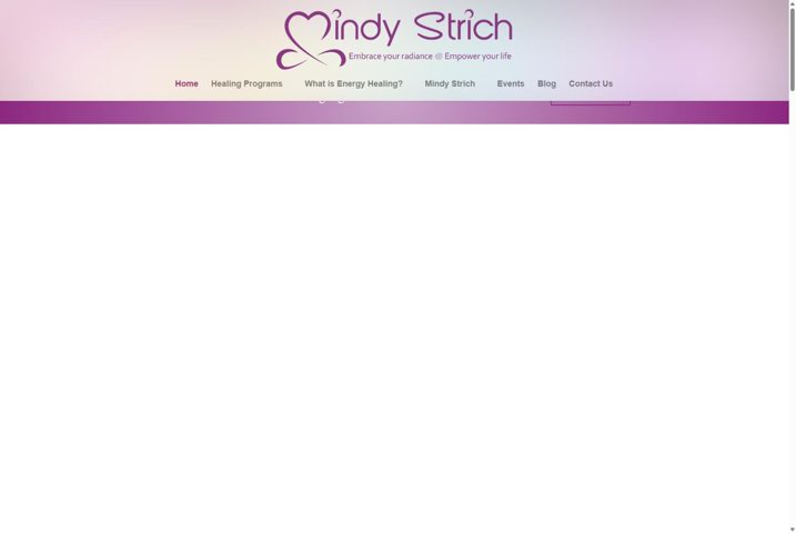 Website preview for Mindy Strich