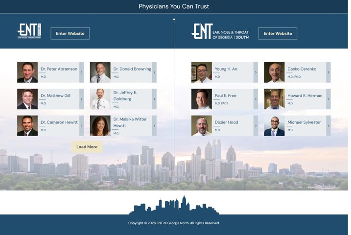 Website preview for Mark J. Yanta, MD