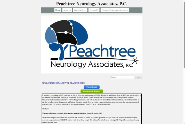 Website preview for Dr. Ramon Sanchez