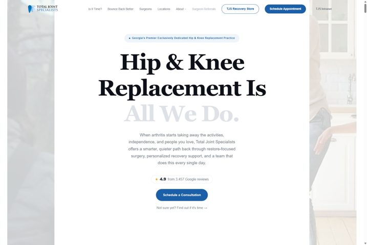 Website preview for Dr. Charles DeCook