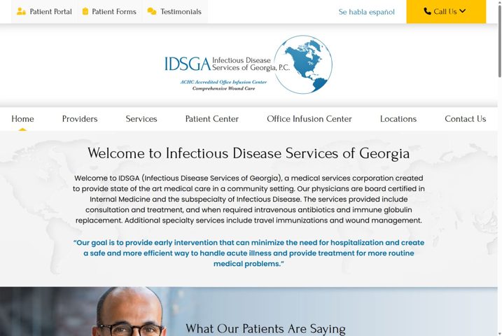 Website preview for Dr. David Dickensheets
