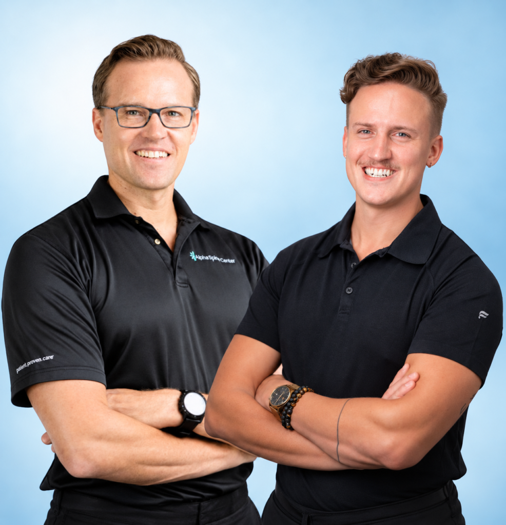 Dr. Bryan Salminen and his son, Dr. Andrew Drew Salminen.