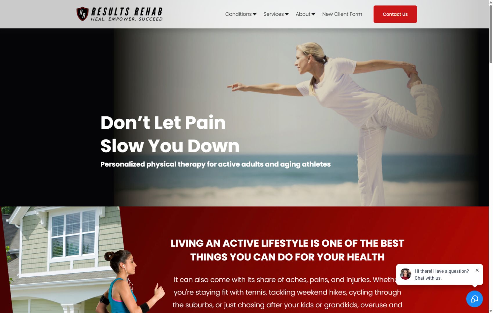 Website preview for James Connelly, DPT